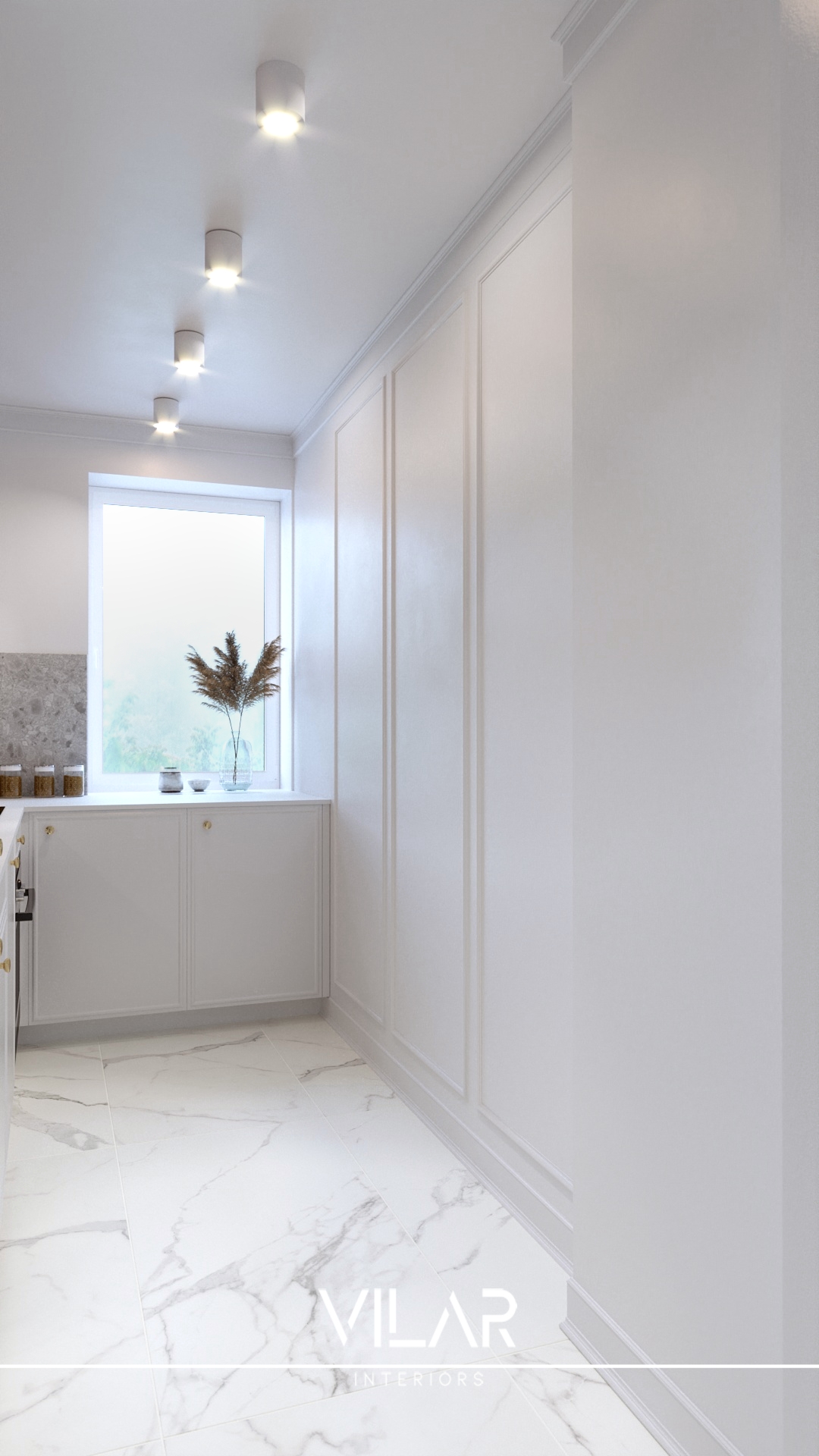 biala-kuchnia-ze-sztukateria