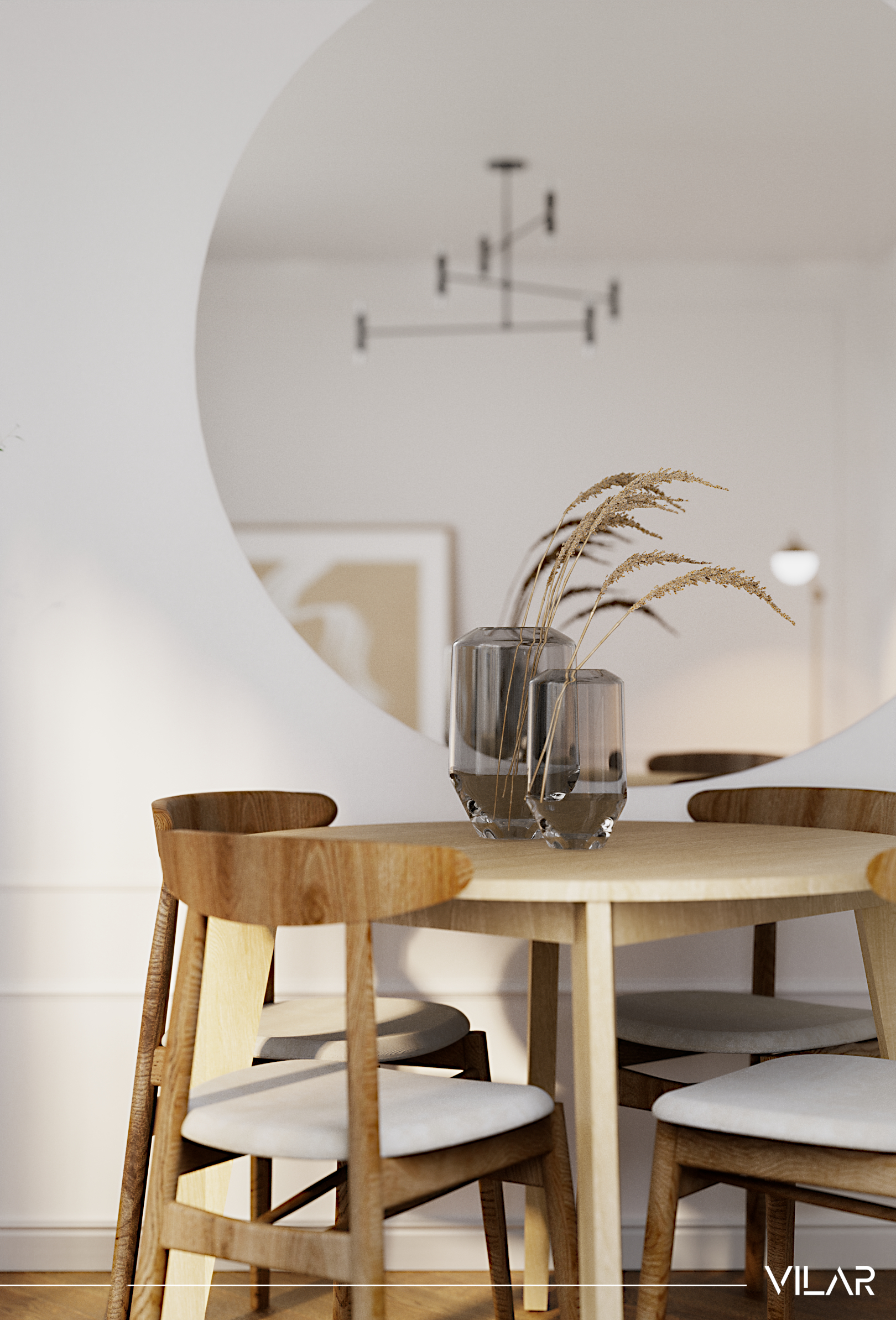 stol-okragly-drewniany-i-okragle-lustro